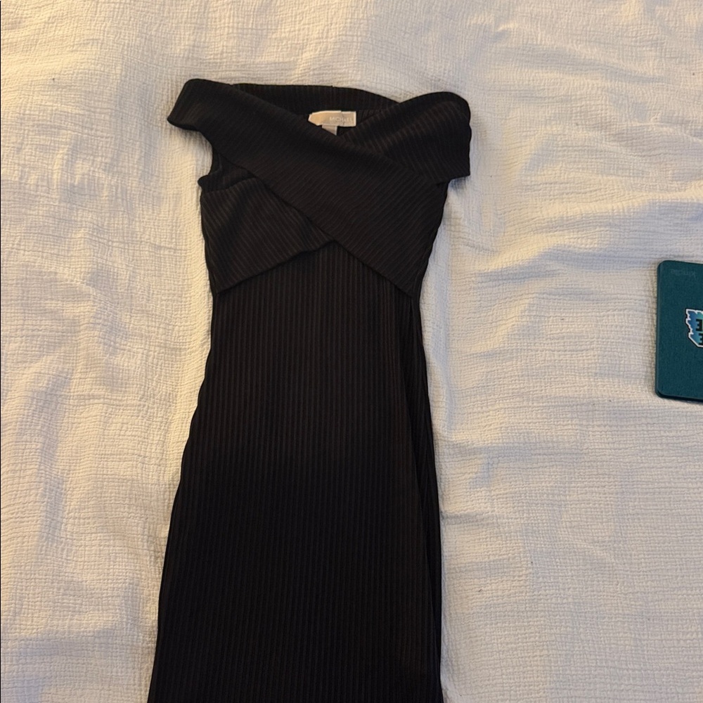 Michael Kors Black Strapless Dress